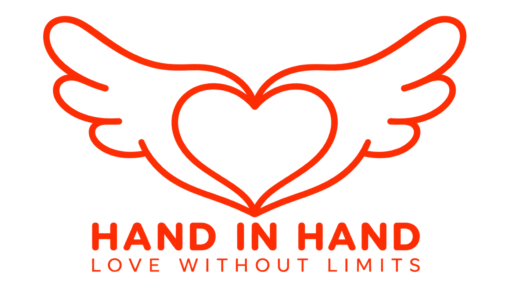 HAND IN HAND · LOVE WITHOUT LIMITS 公益 Logo